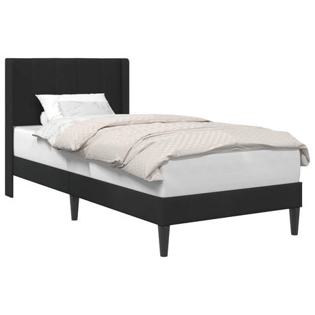 Vidaxl bedframe met hoofdeinde zwart 100 x 200 cm fluweel