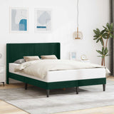 Vidaxl bedframe met hoofdeinde donkergroen 160 x 200 cm fluweel