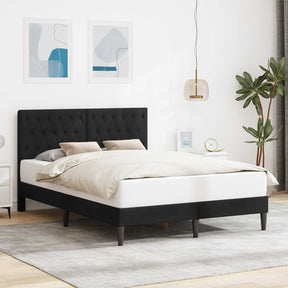 Vidaxl bedframe met hoofdeinde zwart 120 x 200 cm fluweel