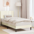 Vidaxl bedframe met hoofdeinde crèmekleurig 80 x 200 cm katoen stof