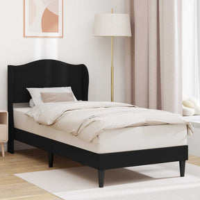Vidaxl bedframe met hoofdeinde zwart 100 x 200 cm kunstleer