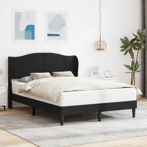 Vidaxl bedframe met hoofdeinde zwart 120 x 190 cm kunstleer