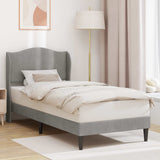 Vidaxl bedframe met hoofdeinde lichtgrijs 80 x 200 cm fluweel