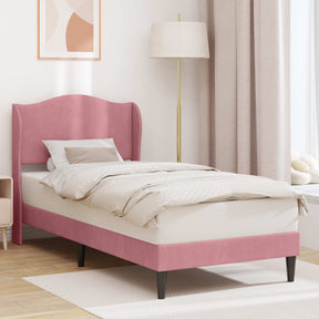 Vidaxl bedframe met hoofdeinde roze 80 x 200 cm fluweel