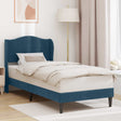 Vidaxl bedframe met hoofdeinde blauw 80 x 200 cm fluweel