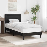 Vidaxl bedframe met led-stripverlichting zwart 80 x 200 cm kunstleer