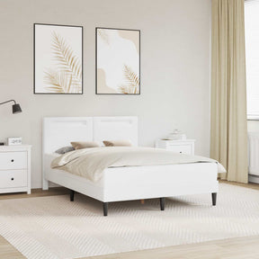 Vidaxl bedframe met led-stripverlichting wit 120 x 200 cm kunstleer