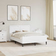 Vidaxl bedframe met led-stripverlichting wit 160 x 200 cm kunstleer