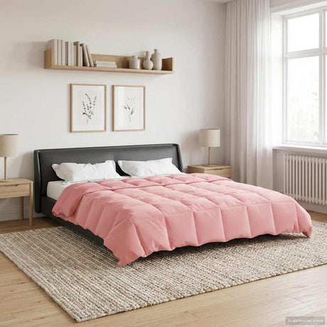 Vidaxl vol jaar dekbed 200 x 220 cm 4 seizoenen roze ademend