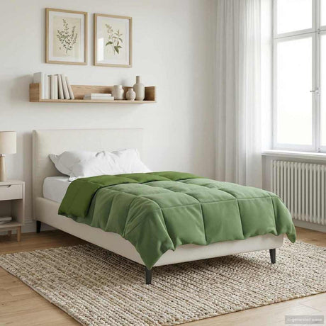 Vidaxl vol jaar dekbed 155 x 200 cm 4 seizoenen groen ademend