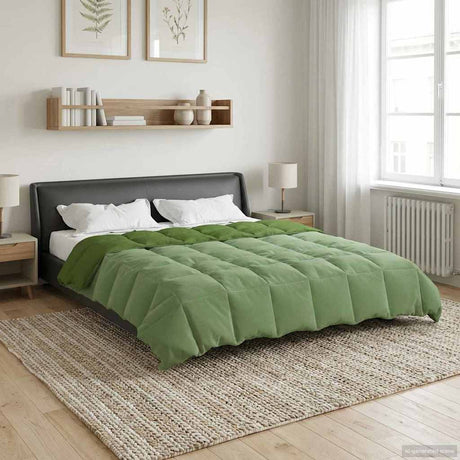 Vidaxl vol jaar dekbed 200 x 200 cm 4 seizoenen groen ademend