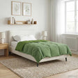 Vidaxl vol jaar dekbed 155 x 220 cm 4 seizoenen groen ademend