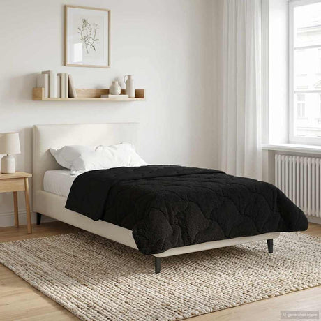 Vidaxl zomer dekbed 135 x 200 cm zomer zwart ademend