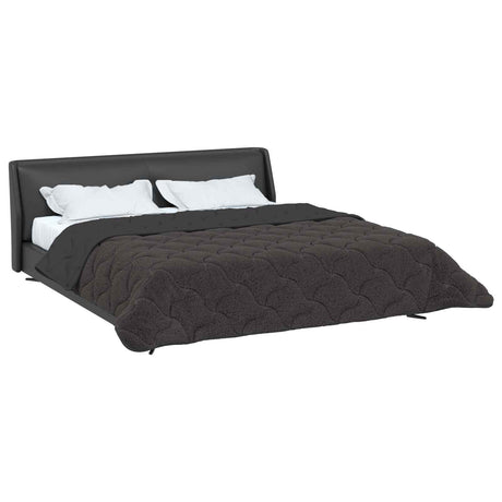 Vidaxl vol jaar dekbed gekwilt antraciet 220 x 240 cm