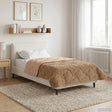 Vidaxl vol jaar dekbed 155 x 200 cm nee taupe ademend