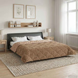Vidaxl vol jaar dekbed 200 x 240 cm nee taupe ademend