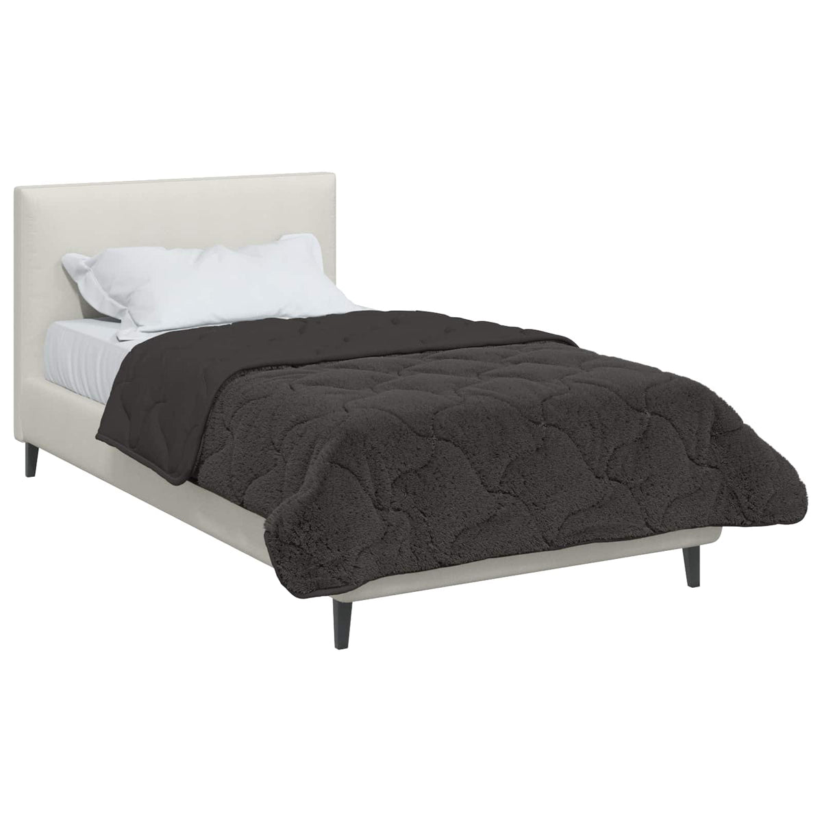 Vidaxl winter dekbed 140 x 220 cm winter antraciet ademend