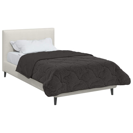 Vidaxl winter dekbed 155 x 220 cm winter antraciet ademend
