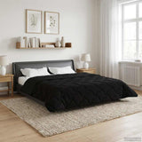 Vidaxl winter dekbed 200 x 220 cm winter zwart ademend