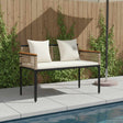 Vidaxl tuinbank 2 -seater 117 x 54 x 74.5 cm poly rattan