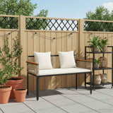 Vidaxl tuinbank 2 -seater 117 x 54 x 74.5 cm poly rattan