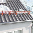 Vidaxl dak sneeuwbeugel rood 1200 x 2,5 x 20 cm staal