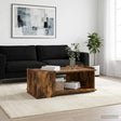 Vidaxl salontafel gerookt eiken 90 x 50 x 33 cm bewerkt hout