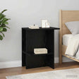 Vidaxl salontafel zwart eiken 40 x 30 x 49 cm bewerkt hout