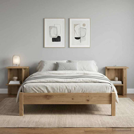 Vidaxl salontafel 2 st artisanaal eiken 40 x 30 x 49 cm bewerkt hout