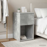 Vidaxl bed kast betongrijs 29 x 31,5 x 49 cm bewerkt hout