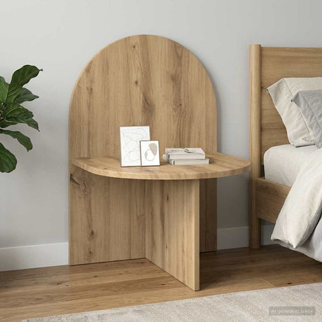 Vidaxl nachtkastje artisanaal eiken 48 x 49 x 65 cm geconstrueerd hout