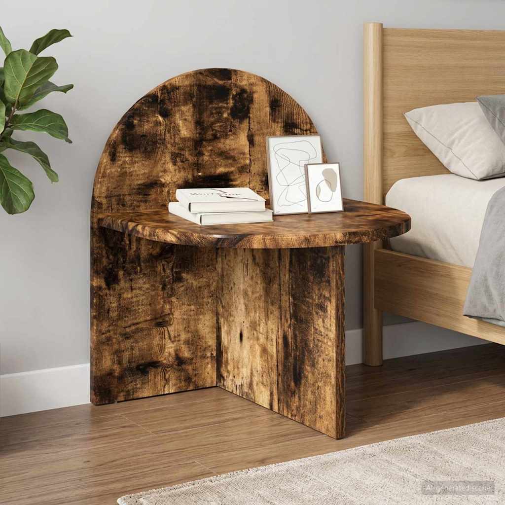 Vidaxl nachtkastje gerookte eik 40 x 35,5 x 45,5 cm geconstrueerd hout