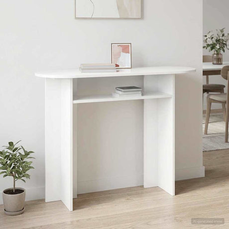 Vidaxl wandtafel wit 100 x 39,5 x 75 cm bewerkt hout