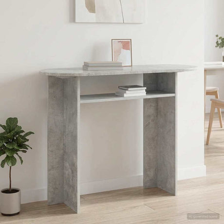 Vidaxl wandtafel betongrijs 100 x 39,5 x 75 cm bewerkt hout