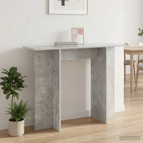Vidaxl wandtafel betongrijs 100 x 30 x 75 cm bewerkt hout