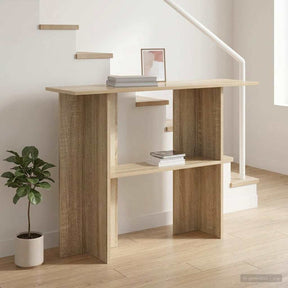 Vidaxl wandtafel sonoma eiken 100 x 30 x 75 cm bewerkt hout