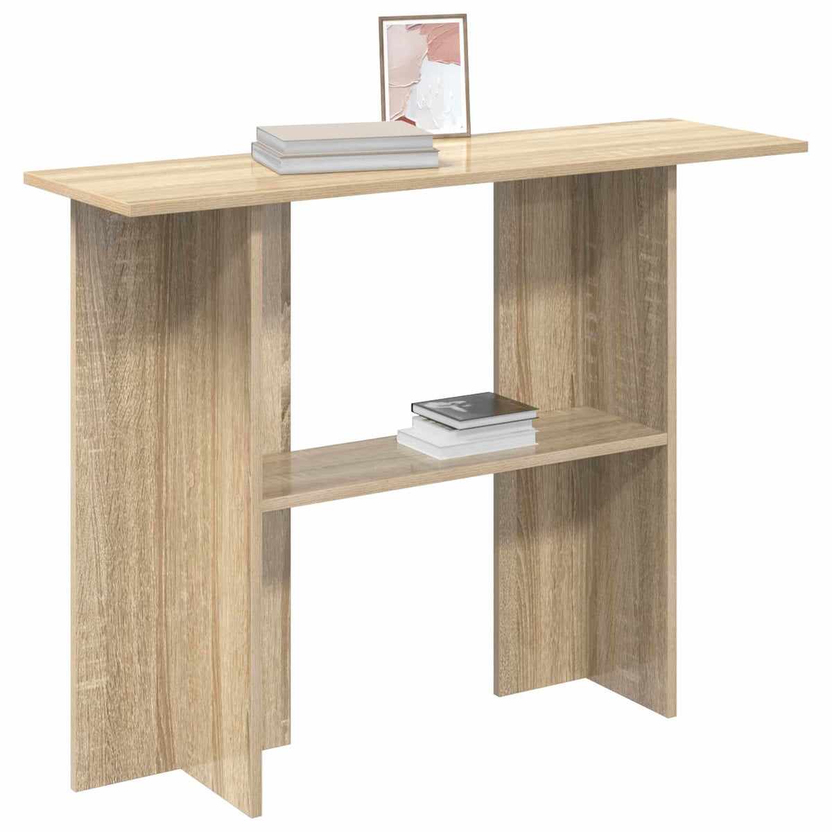 Vidaxl wandtafel sonoma eiken 100 x 30 x 75 cm bewerkt hout