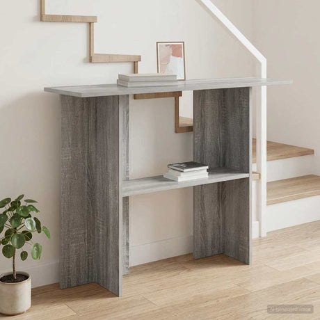 Vidaxl wandtafel grijs sonoma 100 x 30 x 75 cm bewerkt hout