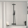 Vidaxl thermostatisch douchesysteem set zwart rvs 201