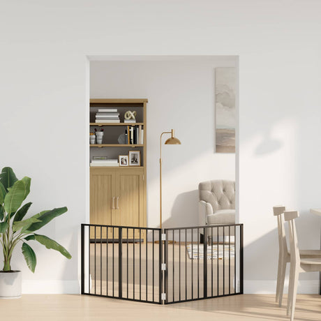 Vidaxl hondenpoort 2 st zwart 100 x 60 cm gegalvaniseerd staal