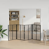 Vidaxl hondenpoort 4 st zwart 80 x 100 cm gegalvaniseerd staal