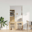Vidaxl opvouwbaar hondenhek met standaards 2 st sonoma eiken 120,5 cm