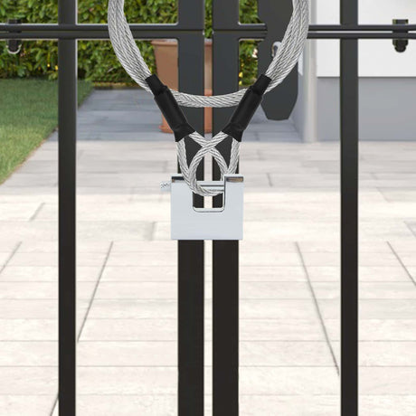 Vidaxl hangslot 6 st zilver staal