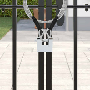 Vidaxl hangslot 6 st zilver staal