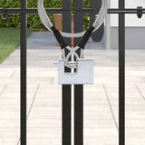 Vidaxl hangslot 6 st zilver staal