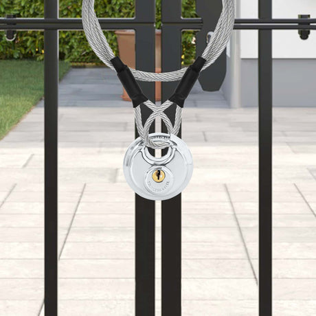 Vidaxl discusloten met sleutels 2 st zilver 6 x 2.3 x 6 cm