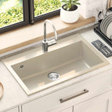 Vidaxl wasbak graniet 795 x 505 mm beige