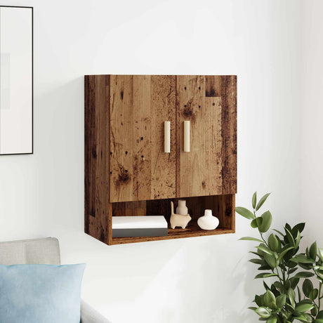 Vidaxl wandkast 60 x 31 x 70 cm bewerkt hout oudhout