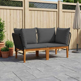 Vidaxl 2 st massief acaciahout touw naturel