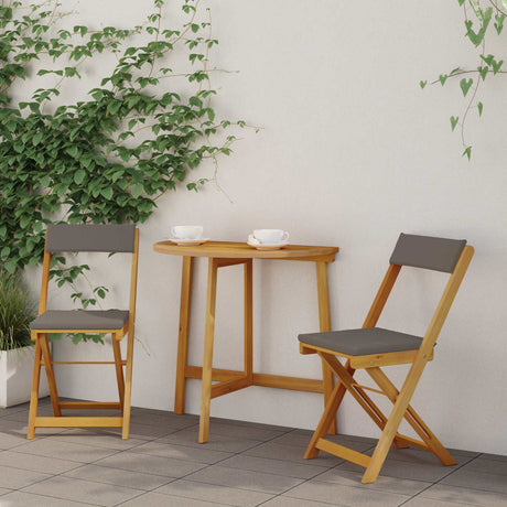 Vidaxl bistrostoelen voor buiten 2 st donkergrijs massief acaciahout